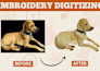 digitize a pets, hat,3d, and machine embroidery